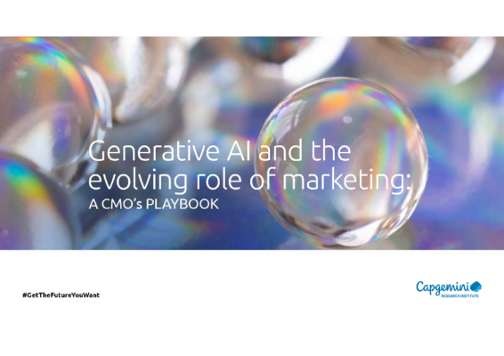 Generative AI and the evolving role of marketing